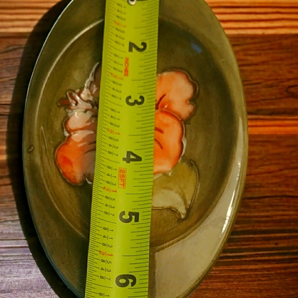 Vintage Moorcroft Hibiscus England Pottery Smoke Set - Picture 4 of 7